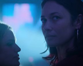 Olga Kurylenko, Marine Duvivier - Sentinelle (2021) celebrity nude boobs scene