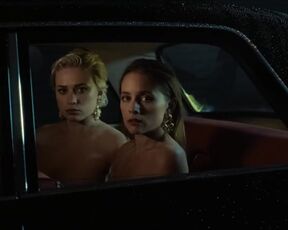 Clara Vanden Abeele, Sarah Vrignaud sexy. Lesbian Kiissing Scene "The Trailer From Hell" (2024)