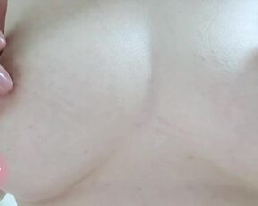 Nipple Orgasm Close UP. Perfect Asian Boobs