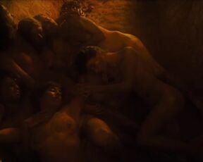 Marie Rahola topless, Perrine Livache, Rose Timbert nudity. The Cave of Lost Children (2024)