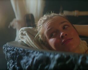 Alba August, Emily Beecham hot - Stockholm Bloodbath (2023) sexy scenes