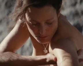 Vicky Krieps sexy. The Dead Don't Hurt (2023). Hot Movie Scene