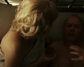 Joanna Kulig hot, Nicole Reddinger sexy. Knox Goes Away (2023). Bedroom Scene