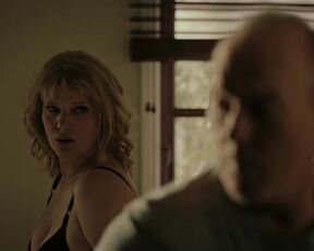 Joanna Kulig hot, Nicole Reddinger sexy. Knox Goes Away (2023). Bedroom Scene