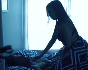 Aly Zhang sex, Alexandra Adornetto hot and Georgina Walker lesbian kiss scene. Boomerang (2018)