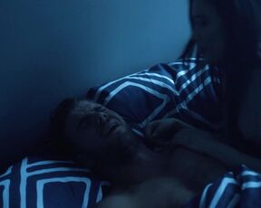 Aly Zhang sex, Alexandra Adornetto hot and Georgina Walker lesbian kiss scene. Boomerang (2018)