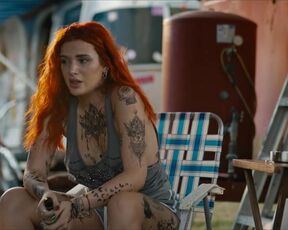 Bella Thorne nude - Rumble Through the Dark (2023) Hot Redhead Actress Scene