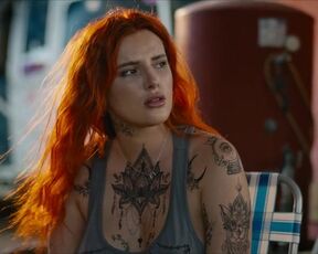 Bella Thorne nude - Rumble Through the Dark (2023) Hot Redhead Actress Scene