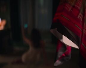Emilia Jones hot - Cat Person (2023) dressed bedroom sex scene