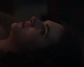 Emilia Jones hot - Cat Person (2023) dressed bedroom sex scene