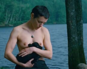 Camille Berthomier nude- Astrakan (2022) topless short scene