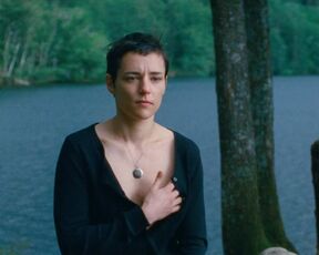 Camille Berthomier nude- Astrakan (2022) topless short scene