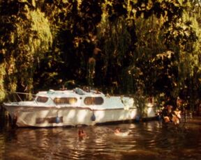 Joanne Pearce topless - Way Upstream (1987) Classic Nude Movie Scene