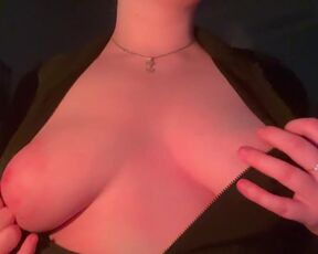 Fat girl pawing at her boobs. Noire Topless Close Up