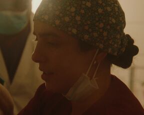 A scene of a baby being born | Hafsia Herzi nude - The Rapture (2023)