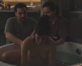 Sylvana Seddig naked - PUSH s01e02 (2024) childbirth scene