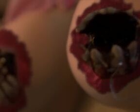 Keep Chambers, Carrie Overgaard topless - Piranha Women (2022) horror nude