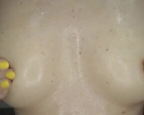 OILED MASSAGE Small Tits Close up