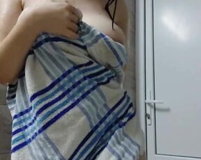 college girl after a super-steamy exercise
