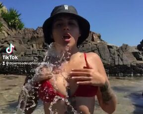 TikTok Model / Topless Video on the sea