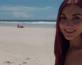 Beauty Booby Girl and Sea