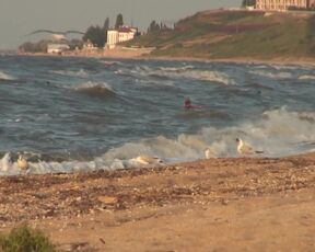 Hot Blonde Girl Around The Beach Utter Bare