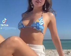Naked Girl Banned TikTok on the beach