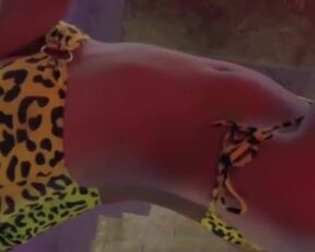 Smoking hot chick is posing in front of the camera and slowly taking off her clothes