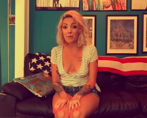 Hottest Blonde (piercing tits) Strip Solo and POV Sex for You