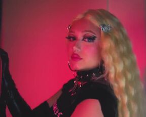 New strip fetish video from the hot long-haired Blonde. Nipple crosses