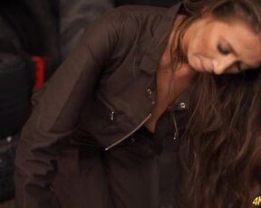 Small Titted Brunette Has Hard Nipples For You To Wank Over