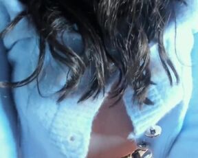 CLOSE-UP TITS. Amateur striptease on a cell phone camera