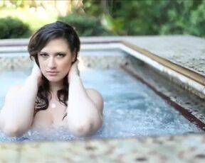 Sensual Bustylicious Girl solo pinkish puffies heads pointy while moist