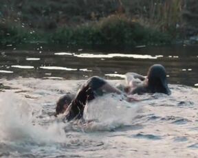 Outdoor Nude & Sex Scene with actress Libby Munro nude - The Hunted (2018)