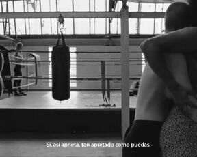 Emily Allen nude, Michèle Belgrand - The girl with two heads (2018) topless fight scene