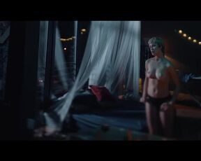 Helena Englert naked - Pokusa (2023) Threesome Sensual Sex Scene (two men and one actress)