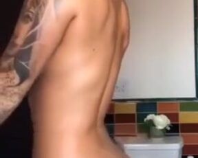 Tattooed Busty Girl. Amateur Phone/Home Video