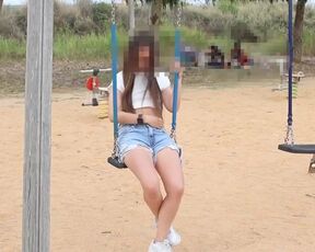 Demonstrating my udders by the sway in public