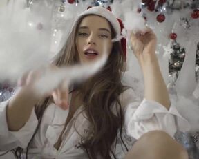 Delight brunette is slowly taking off her clothes