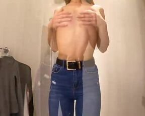 Small titted chick is changing clothes. Bra stories