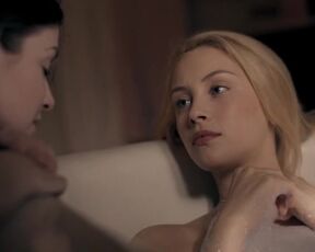 Laurence Hamelin, Lily Cole, Sarah Gadon sex - The Moth Diaries (2011) voyeur nudity thriller scene