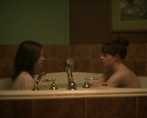 Anwen O'Driscoll, June Laporte nude - You Can Live Forever (2022) all lesbian hot kiss scenes