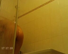 Hidden camera in the shower
