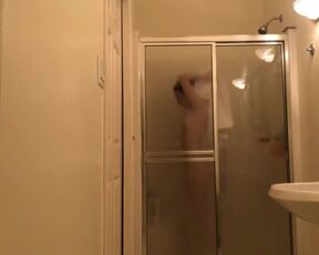 Hidden SpyCam in Bathroom - Topless Amateur Girl in Home