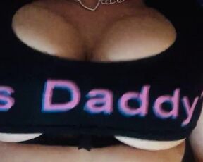 See my massive melons popping out for stepdaddy