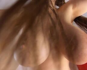 Meaty Knockers bouncing glance from below