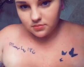 Stomping big titties in a TikTok