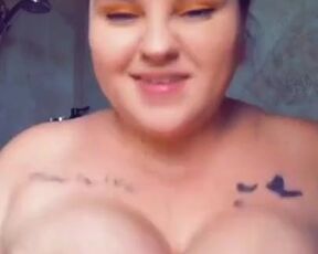 Stomping big titties in a TikTok