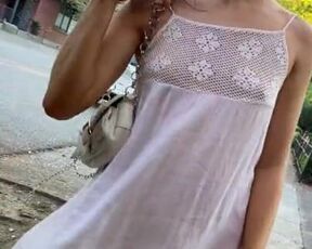 PUBLIC SIDEWALK STREAKING IN WIDE DAYLIGHT TOTAL BARE