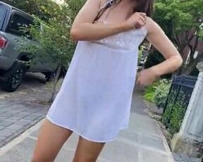 PUBLIC SIDEWALK STREAKING IN WIDE DAYLIGHT TOTAL BARE